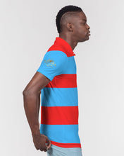 Load image into Gallery viewer, SF WEAR GOLDEN POLO - SKY BLUE/RED Men's Slim Fit Short Sleeve Polo