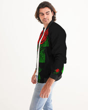 Load image into Gallery viewer, RIGHT SIDE FULLY ROSES JACKET..Black Men's Bomber Jacket