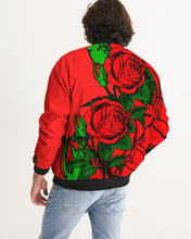 Load image into Gallery viewer, RIGHT SIDE FULLY ROSES..RED JACKET Men's Bomber Jacket