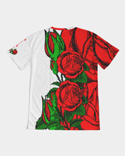 Load image into Gallery viewer, RIGHTSIDE FULLY ROSES - WHITE/RED Men's Tee