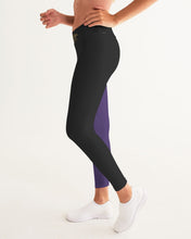 Load image into Gallery viewer, SF WEAR 2 TONE Athletic Wear Top - black/purple Women's Yoga Pants
