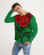Load image into Gallery viewer, GREEN ROSE Men's Long Sleeve Tee