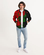 Load image into Gallery viewer, RIGHT SIDE FULLY ROSES JACKET..Black Men's Bomber Jacket