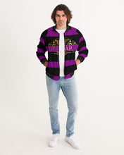Load image into Gallery viewer, SF WEAR 2 TONE - BLACK AND PURPLE Men's Bomber Jacket