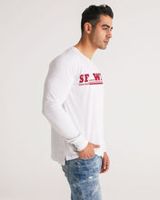 Load image into Gallery viewer, SF WEAR 5STAR LONGSLEEVE - WHITE/RED Men's All-Over Print Long Sleeve Tee