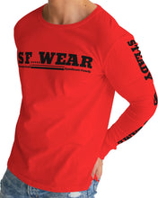 Load image into Gallery viewer, SF WEAR 5STAR - BRIGHT RED Men's All-Over Print Long Sleeve Tee