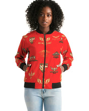Load image into Gallery viewer, SF WEAR FULLY LOGO'S JACKET - RED Women's Bomber Jacket