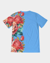 Load image into Gallery viewer, LEFTSIDE FULLY ROSE - SKY BLUE Men's Tee