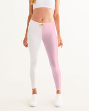 Load image into Gallery viewer, SF WEAR 2 TONE Athletic Wear Top -pink/white Women's Yoga Pants