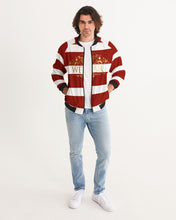 Load image into Gallery viewer, SF WEAR 2 TONE - BURGUNDY/WHITE Men's Bomber Jacket