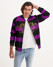 Load image into Gallery viewer, SF WEAR 2 TONE - BLACK AND PURPLE Men's Bomber Jacket