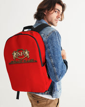 Load image into Gallery viewer, STEADY FLAME COAT OF ARMS BACKPACK - RED Large Backpack