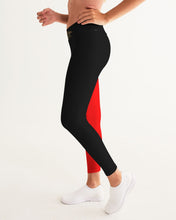 Load image into Gallery viewer, SF WEAR 2 TONE Athletic Wear Top - Red/Black Women's Yoga Pants