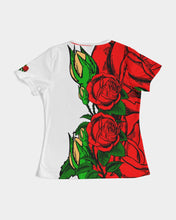 Load image into Gallery viewer, EVERTHING ROSES 2.0 GOLD - WHITE/GOLD Women's Tee
