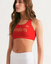 Load image into Gallery viewer, LOYALTY YOGA TOP - RED Women's Seamless Sports Bra