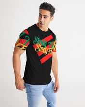 Load image into Gallery viewer, STEADY FLAME 3 STRIPE - BLACK Men's Tee