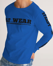 Load image into Gallery viewer, SF WEAR 5STAR LONGSLEEVE - BLUE Men's All-Over Print Long Sleeve Tee