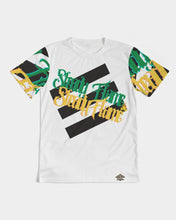 Load image into Gallery viewer, STEADY FLAME 3 STRIPE - WHITE Men's Tee