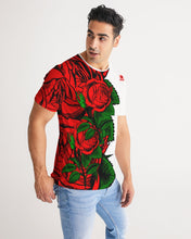 Load image into Gallery viewer, RIGHTSIDE FULLY ROSES - WHITE/RED Men's Tee