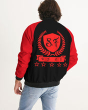 Load image into Gallery viewer, SF WEAR 1 LOGO 2 TONE JACKET - BLACK/RED Men's Bomber Jacket
