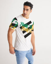 Load image into Gallery viewer, STEADY FLAME 3 STRIPE - WHITE Men's Tee