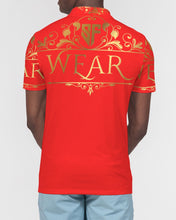 Load image into Gallery viewer, SF WEAR POLO UPPER GOLD -RED Men's Slim Fit Short Sleeve Polo