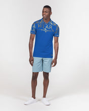 Load image into Gallery viewer, SF WEAR POLO UPPER GOLD-DARK BLUE Men's Slim Fit Short Sleeve Polo