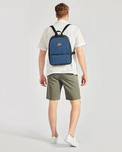 Load image into Gallery viewer, SF BLUE LEATHER - BACKPACK Classic Faux Leather Backpack