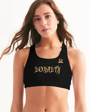 Load image into Gallery viewer, LOYALTY TOP- BLACK Women's Seamless Sports Bra