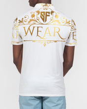 Load image into Gallery viewer, SF WEAR POLO UPPER DESIGN -WHITE Men's Slim Fit Short Sleeve Polo