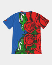 Load image into Gallery viewer, RIGHTSIDE FULLY ROSES - BLUE/BLUE Men's Tee