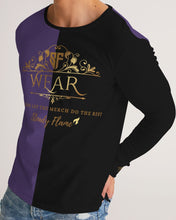 Load image into Gallery viewer, SF WEAR LONGSLEEVE- BLACK/PURPLE Men's Long Sleeve Tee