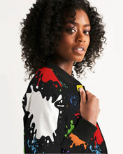 Load image into Gallery viewer, SPLASH FEMALE - BLACK Women's Bomber Jacket