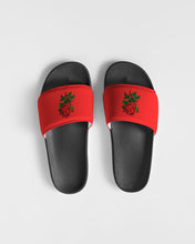 Load image into Gallery viewer, 1 ROSE SLIDE - RED/BLACK Men's Slide Sandal