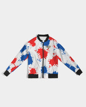 Load image into Gallery viewer, SPLASH PATRIOT - WHITE Women's Bomber Jacket