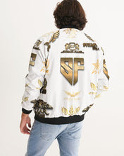Load image into Gallery viewer, FULLY LOGO JACKET - WHITE Men's Bomber Jacket