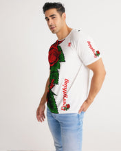 Load image into Gallery viewer, RIGHTSIDE FULLY ROSES - WHITE/RED Men's Tee