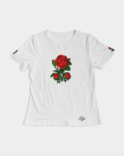 Load image into Gallery viewer, ROSES - WHITE Women's All-Over Print Tee