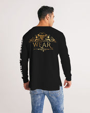 Load image into Gallery viewer, SF WEAR 5STAR LONGSLEEVE - PITCH BLACK/WHITE Men's All-Over Print Long Sleeve Tee