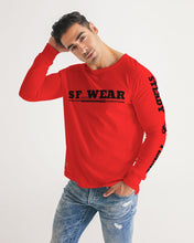 Load image into Gallery viewer, SF WEAR 5STAR - BRIGHT RED Men's All-Over Print Long Sleeve Tee