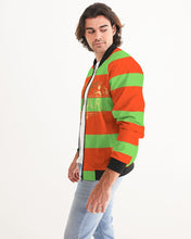 Load image into Gallery viewer, SF WEAR 2 TONE - ORANGE/SHOCKING GREEN Men's Bomber Jacket
