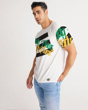 Load image into Gallery viewer, STEADY FLAME 3 STRIPE - WHITE Men's Tee