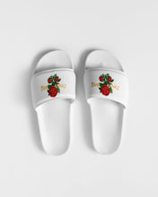 Load image into Gallery viewer, EVERYTHING ROSES SANDLES - White and Gold Men's Slide Sandal