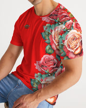 Load image into Gallery viewer, LEFTSIDE FULLY ROSE - RED Men's Tee