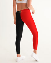 Load image into Gallery viewer, SF WEAR 2 TONE Athletic Wear Top - Red/Black Women's Yoga Pants