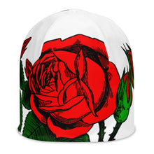 Load image into Gallery viewer, WHITE ROSE BEANIE