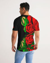 Load image into Gallery viewer, RIGHTSIDE FULLY ROSES - BLACK/GOLD Men's Tee