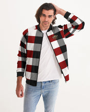 Load image into Gallery viewer, SF FANNEL - RED/BLACK/WHITE Men's Bomber JACKET