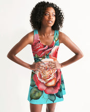 Load image into Gallery viewer, 90'S MIAMI VICE - TURQUOISE Women's All-Over Print Racerback Dress