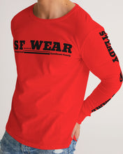 Load image into Gallery viewer, SF WEAR 5STAR - BRIGHT RED Men's All-Over Print Long Sleeve Tee